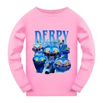 4874 Kids Girls Derpy Rumi Zoey Mira Super Star Print Long Sleeves T-Shirt 150cm rožinė