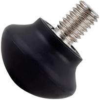 NonSlip Rubber Feet Tripods Spikes for 3/8  Threaded Tripods and Monopods for Stability 1 gray