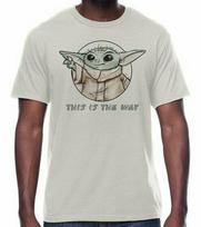 26 Star Wars The Mandalorian TV Show Baby Yoda This is The Way T-Shirt New Unisex T-Shirt XXXXL gray