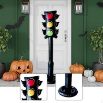 Traffic Stoplight Light Balloon Fun Educational Portable Assembly Inflatable PVC white