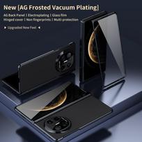For Huawei Mate X6 AG Matte Vacuum Plating Hinge Full Protective Glass Front Film Drop Resistant Phone Case For Mate X6 black