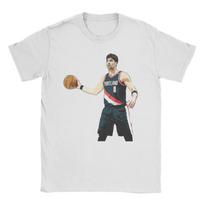 Deni Avdija Basketball Player Unisex WOMENs T Shirt  Novelty Tees Short Sleeve Crewneck TShirt 100 Cotton Gift Clothing 4XL white