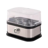 Electric Rapid Egg Cooker with Auto Shut Multi-Functional Egg Poacher 6 Egg Capacity Egg Boiler for Hard Soft Medium Boiled gray