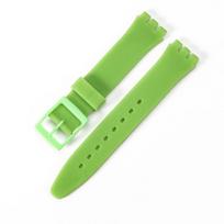 Stylish And Comfortable Silicone Watch Band For Swatch Choose From 100+ Color Options 16mm 17mm 19mm 20mm StyleL,17mm green