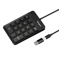 Skaičių klaviatūra TARGUS USB Wired Keypad Juoda