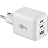 Įkroviklis GOOBAY 65 W USB-C PD GaN Multiport Fast Charger Nano Baltas