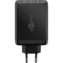 Įkroviklis GOOBAY 65555 100 W USB-C PD GaN Multiport Fast Charger Juodas