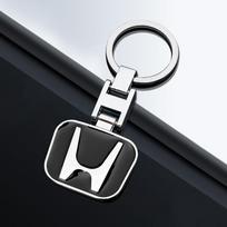 3D Metalinis Honda ženklelis Raktų pakabukas Raktų žiedas Emblema Automobilio Aksesuarai Honda CRX Pilot B serijai D serijai H serijai Civic FIT CRV Accord JS1 12s juoda