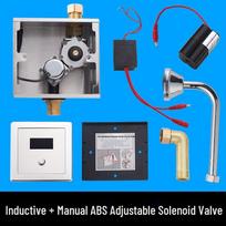 Paslėptas automatinis pisuarų jutiklis su nuleidimo vožtuvu ir 6V solenoidiniu transformatoriumi