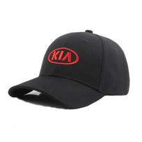 Car Baseball Duckbill Cap Emblem Sticker Accessories For Kia GT-Line Ceed Cadenz Sportage Rio Picanto Sorento Soul Cerato Venga 1pcs black