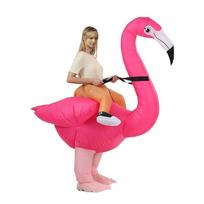 Karštas pardavimas Kūrybiškas flamingas Helovino pripučiamas kostiumas scenos pasirodymui pink