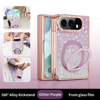 Magnetic Flip Phone Case With Rotating Stand IPhone Ultra - Shockproof PC Cover In Glitter Starlight Colors iPhone Ultra gray