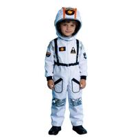 Apsirenk vaiką astronautą kombinezonas kostiumas vaidmenų žaidimas Helovino kostiumas mokyklos pasirodymas Height 110cm/43.31in-Astronaut Costume white