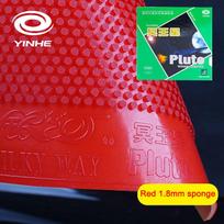 YINHE MOXA PLUTO OX Table Tennis Rubber Pips-out Short Pips Ping Pong Rubber ITTF Approved Table Tennis Rubber 1.5/1.8mm Sponge Red 1.8mm sponge