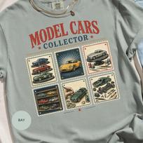 Model Cars Collector T-Shirt, Vintage Auto Enthusiast Gift, Retro Classic Car Lover Tee, Hobbyist Graphic Apparel, Dad Car Shirt 130 beige