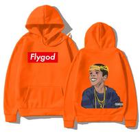 Pop Rap Muzika Klasikiniai Retro Drabužiai Westside Gunn Flygod Hoodies Dvišaliai Grafiniai Spaudiniai Megztiniai Unisex Ypač Laisvi Puloveriai L red