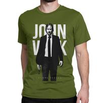 Vintažiniai John Wick Filmo Marškinėliai Vyrams Moterims Apvalia Kaklo Grynos Medvilnės Marškinėliai Trumpomis Rankovėmis 4XL 5XL Viršutiniai Drabužiai M black
