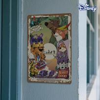1 vnt. Disney Robinas Hudas Metalinis skardinis ženklas - 20,32 cm x 30,48 cm Vintažinis sienų menas su išdaigiais gyvūnų personažais, be rėmo Motyvacija 20x30cm（7.8x11.8inch） white