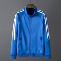 Trys dryžiai paltai, beisbolo džersis, su stovinčia apykakle megztinis, gobtuvas, laisvalaikio striukė XXXXL blue