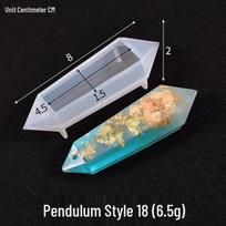 DIY Crystal Epoxy Silicone Mold for Pendants, Ornaments, and Charms gray