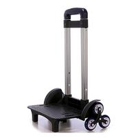 6 Wheels Backpack Trolley Practical Rolling Luggage Carts Foldable Trolley Cart gray