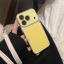 Sweet Polka Dot iPhone Case for 14/15/16/17 Pro Max 14 Pro gray