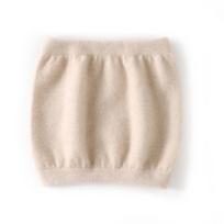 Kliento 100% kašmyro vilnos juosmens atramos diržas - Unisex šiltas megztas pilvo apsaugai white
