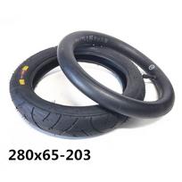 12 colių 280 X 65-203 Vežimėlio Storas Padangos Ir Vidinis Padangos Vamzdelio Pakeitimas Inner tube + outer tire black