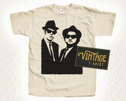 The Blues Brothers V3 T-Shirt Vintage Natural color Men's T-Shirt DTG Digital Print SIZES S M L XL 2XL 3XL 4XL 5XL S beige