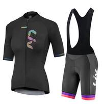 LIV vasaros dviratininko marškinėlių ir šortų rinkinys moterims MTB dviračio trumpomis rankovėmis dviračių apranga Naujas drabužis Maillot Conjunto Ropa Ciclismo XL geltona
