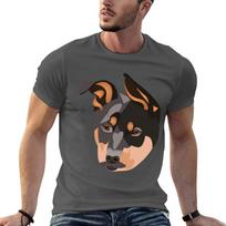 Kelpie Puppy Tshirt Big And Tall Basic Tee Shirt 4XL black