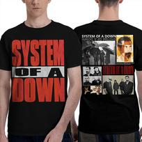 Funny System Of A Down EU And UK Tour 2026 TShirts Unisex Round Neck 100 Cotton T Shirts Short Sleeve Tee Shirt Size Clothes 2XL red