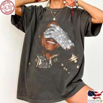 Michael Jackson Vintage Graphic T-Shirt Retro 90s Pop Star Streetwear S black