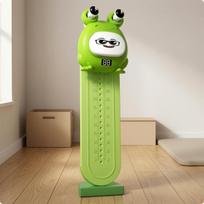 Frog Height Meter Voice Counting Wall Digital Display Jump for Children, Playroom, Home green