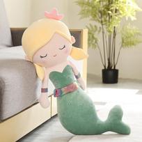 40-100cm Animacinis Kawaii Milžiniškas Undinėlės Pliušinis Lėlės Pagalvės Spalvingas Gražus Vandenyno Undinėlės Pliušinis Žaislas Mergaitėms Kalėdinė Dovana about 40cm
