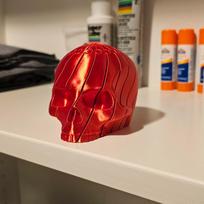 3D Printed Articulated Skull Fidget Toy Flexible Extendable Skeleton Head Anti-Stress Sensory Desk Toy Novelty Gag Gift