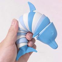 Articulated Shark Stress Reliever Hand Toy,Sensory Fidget Toy For Adults And Kids,Pressure Relief And Anti-Anxiety Desk Toy