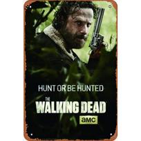 Metalinis skardinis plakatas The Walking Dead filmas Metalinis ženklas Plokštelė Plakatas Barui Klubui Sienų dekoras Retro Namams Vintažinė sieninė plokštelė Pakabukas 20x30cm（7.8x11.8inch）