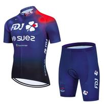 2024 Groupama FDJ TDF Dviratininko Džersio Rinkinys Paris Trumpomis Rankovėmis Greitai Džiūstantis Maillot Ciclismo Lenktyninio Dviračio Drabužiai M