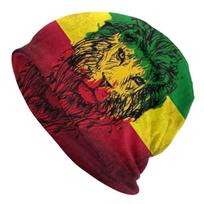 Custom Lion Of Judah Rasta Jamaica Reggae Skullies Beanies Caps Unisex Winter Warm Knitting Hat WoUnisex Unisex Cool Adult Bonnet Hats Beanies Cap black