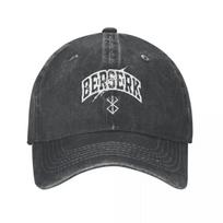 Berserk Symbol T  Baseball Caps Fashion Distressed Denim Anime Headwear Unisex Women Outdoor Summer Adjustable Caps Hat One Size gray