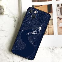 Starry Orca Whale Shark Phone Case For iPhone 17 16 15 14 13 12 11 Pro Max Plus 12 13 Mini 16e 17 Air Cover Coque iPhone 16e