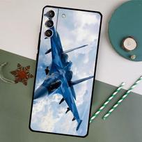 Fighter Planes Case For Samsung Galaxy S23 S22 S21 Ultra S20 FE S10 S9 Note 10 Plus Note 20 Ultra Cover Galaxy S9 gray