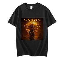 Saros Žaidimo Marškinėliai Trumpomis Rankovėmis Vasarai Apvalia Kaklo Marškinėliai Moterims/Vyrams Laisvalaikio Medvilniniai Camisetas Madingi Grafiški Spaudiniai Viršutiniai Drabužiai XXL juoda