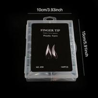 140Pcs Curved Stiletto Hawk Eagle Claw Nail Dual Forms 3D Sculptural Full Cover Molds Poly Nail Gel Extension Tools gray