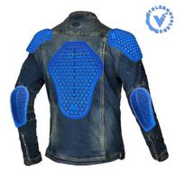 Motorcycle Riding Jacket Men Cotton Blend Denim Biker Season Crash Protection Gear 4XL