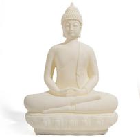 Southeast Asian Statue Ornament Thai Buddha Resin Zen Art Craft Restaurant Living Room Entrance Home Decoration Creative beige