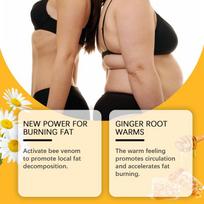 Bee Venom Slimming Cream Lymphatic Drainage Firm Skin & Contour Body Ginger-Enhanced Metabolism Support For Waist & Belly one size brown