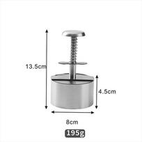 Durable Stainless Steel Burger Press Non Stick Round Hamburger Patty Maker Kitchen Tool 8-14 Cm Patty Making Mold Restaurant A2