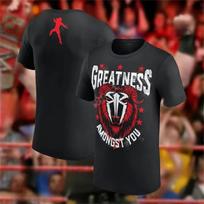 Roman Reigns Vasaros Marškinėliai Imtynės Apvalia Iškirpte Trumpomis Rankovėmis Marškinėliai Bokso Čempionas Sporto Salė Greitai Džiūstantys Drabužiai Treniruočių Marškinėliai Viršūnės XL black